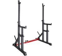 TecTake Rack de squat pour haltères support de musculation réglable en hauteur et largeur acier support de squat