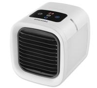tectake® Rafraichisseur d'air Climatiseur Portable Climatiseur mobile silencieux 2 Programmes Ventilateur USB avec Éclairage LED pour Chambre Salon Bureau - Blanc