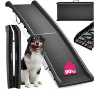 tectake® Rampe pour Chien pour Voiture ou canapé, Rampe Pliable & Antidérapant, Escalier pour Chien, Rampe de Coffre pour Chien & Chat, Rampe de Chargement, Max. 90 kg, Chat & Chien Accessoires