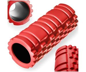 tectake® Rouleau de massage en mousse EVA et PVC, Rouleau massage dos 33,5 x 14,5 cm, Soulage les tensions musculaires, Idéal Gym, Yoga, Pilate, Sport, Fitness, Recuperation musculaire, Relaxation