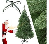 tectake® Sapin de Noël Artificiel Type Nordmann 140 cm, 470 Branches, Vert avec Pied Metallique Arbre de Noel Sapin de Noel Artificiel pour Décoration Noel - Plusieurs Tailles