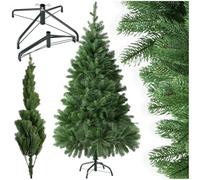 tectake® Sapin de Noël Artificiel Type Nordmann 140 cm, 470 Branches, Vert avec Pied Metallique Arbre de Noel Sapin de Noel Artificiel pour Décoration Noel - Plusieurs Tailles