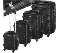TecTake® Set de Valise de Voyage 4 Tailles Valise Grande Taille Valise Cabine Petite Valise Sacs de Voyage Valise Maternité ABS avec roulettes Pivotantes 360° Cadenas Poignée télescopique