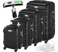 TecTake® Set de Valise de Voyage 4 Tailles Valise Grande Taille Valise Cabine Petite Valise Sacs de Voyage Valise Maternité ABS avec roulettes Pivotantes 360° Cadenas Poignée télescopique