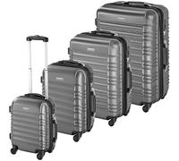 TecTake® Set de Valise de Voyage 4 Tailles Valise Grande Taille Valise Cabine Petite Valise Sacs de Voyage Valise Maternité ABS avec roulettes Pivotantes 360° Cadenas Poignée télescopique