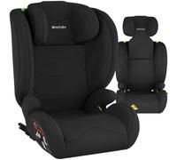 tectake® Siège Auto Enfant 100 à 150 cm, Homologation i-Size avec ISOFIX | À partir de 15 mois, Jusqu'à 36 kg, Appui-tête réglable en hauteur, Housse en polyester amovible & lavable, Rembourrage épais