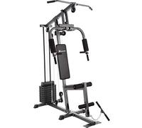 tectake® Station de musculation, Module Butterfly et d'extension des jambes, Barre de traction latissimus et câble de traction, Banc de musculation multifonction, Rembourrage épais, Charge max. 150 kg