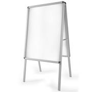 tectake® Stop trottoir exterieur A1 en Aluminium Porte affiche Porte menu restaurant bar exterieur 64x65x118cm Chevalet trottoir Panneau d’affichage Presentoir avec 2 films Résistant aux intempéries