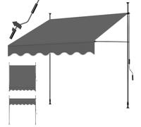 tectake® Store à Pince sans perçage 200x180 cm, Resistant aux UV, Hydrofuge