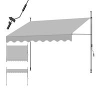 tectake® Store à Pince sans perçage 300x180 cm, résistant aux UV, Hydrofuge