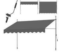 tectake® Store à Pince sans perçage 350x180 cm, résistant aux UV, Hydrofuge