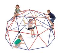 tectake® Structure d'escalade Ø 305 x 158 cm, avec Balançoire, Résistante aux intempéries, Aire de Jeux Enfant dès 3 Ans, Module de Jeu Charge Max. 200 kg, Parc de Jeux Intérieur/Extérieur