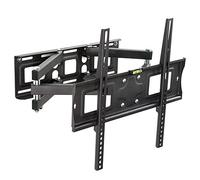 TecTake Support Mural TV Universel inclinable et pivotant pour écrans Plats Vesa Max. 400x400 26-75" 66-191cm Distance du Mur Seulement 8-52 cm