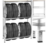 TECTAKE Support Pneus Étagère charge maximale 795kg pour 8 pneus montage modulable