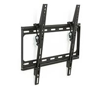 tectake® Support TV Mural Téléviseurs 26"- 75" (66 à 191 cm), Support Mural TV inclinable, Accroche Television Mural, Compatible, VESA Max 400x400, Charge Max 100 kg, Support TV Ultra-Plat 2,7 cm