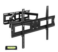 tectake® Support TV mural Téléviseurs 32"-100" (81 à 254cm) Support mural TV inclinable, orientable Accroche Television Mural, VESA max 600x400, Charge max 120kg, Support TV, Écart mur réglable 8-52cm