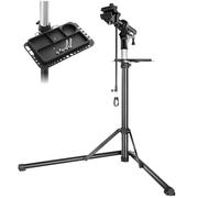 Outillage cycle - TECTAKE - Support de réparation vélo JAN pivotant à 360° et réglable en hauteur - Gris/Noir