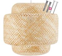 TecTake® Suspension luminaire Lampe Bohème Abat jour en Bambou Plafonnier salon, salle à manger, cuisine, dressing Éclairage de plafond Luminaires intérieur Plafonnier Salle de bain