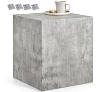 TecTake® Table Basse Carré Design Moderne Aspect Béton 45x45x50 cm sans Pied Bout de canape Meuble d'appoint pour Salon, Chambre, Bureau, Dressing, Tables de Nuit, Table de Chevet