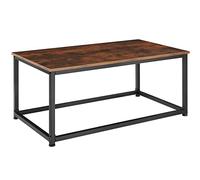 TecTake Table d’appoint Lynch Look industriel100x55x45,5cm diverses Couleurs (Bois foncé Industriel)