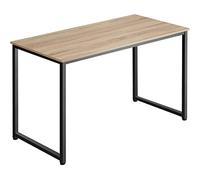 TecTake® Table de Bureau Design Industriel en Bois MDF & Acier Bureau Ergonomique 140x59x76,5cm Bureaux Informatique Bureaux Ordinateur Teletravail - Bois Clair Industriel Chêne Sonoma