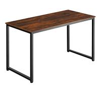TecTake® Table de Bureau Design Industriel en Bois MDF & Acier Bureau Ergonomique 140x59x76,5cm Bureaux Informatique Bureaux Ordinateur Teletravail - Bois foncé Industriel Rustique