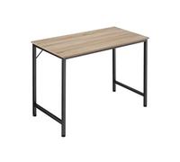 TecTake Table de bureau Jenkins - Bois clair industriel, Chêne Sonoma - 100 cm.