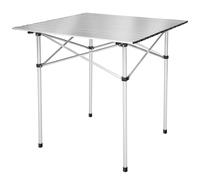 TecTake® Table Pliante de Pique Nique Table de Camping Pliante en Aluminium Légère, Compacte Table Brocante Table a Manger Table à tapisser, Hauteur réglable, avec Sac de Transport 70x70x70cm