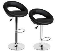 TecTake Tabourets de bar chaise fauteuil bistrot réglable pivotant siège design - diverses modèles - (2x "Christian" | no. 401560)