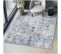 tectake® Tapis Salon Vintage Tapis Chambre, Salle à Manger, antidérapant & Lavable, 200x274cm, Poils Ras idéal Décoration Salon, Bureau, Decoration Chambre, Cuisine, Dressing, Descente de lit