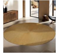 tectake® Tapis tressé Ø160 cm, Aspect Jute, Style Boho, Intérieur/Extérieur | Rond 160 x 0,5 cm, Résistant aux Intempéries, Tressé à plat, En fibres synthétiques , Garde sa forme, Facile d’entretien