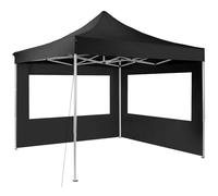 tectake® Tonnelle de Jardin 3 x 3 m autoportée Pliable Tente de réception en Aluminium, 100% Imperméable, 2 Parois, Sardines & Sac de Transport Inclus, Tonnelle terrasse Exterieur Tente de réception