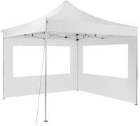 tectake® Tonnelle de Jardin 3x3 m autoportée en Aluminium Pliable Tente de réception 100% Imperméable, 4 Parois, Sardines & Sac de Transport Inclus, Tonnelle terrasse Exterieur Barnum Mariage Baptême