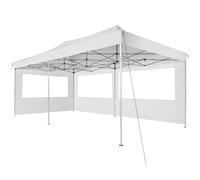 tectake® Tonnelle de Jardin 6 x 3 m en Acier Inoxydable Pliable Tente de réception, 100% Imperméable, 2 Parois, Sardines & Sac de Transport Inclus, Tonnelle terrasse Exterieur Barnum Mariage Baptême