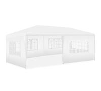 tectake® Tonnelle de Jardin Exterieur Tente de Reception 6x3m Protection UV 30+, Barnum Chapiteau Gazebo Pavillon de Jardin, résistant à l'eau avec Parois Amovibles, Cadre Robuste en Acier époxy