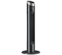 tectake® Ventilateur Colonne 90 cm, 3 modes et 3 vitesses, Fonction de minuterie, Ecran LED, Télécommande, Ventilateur Silencieux & Oscillant pour Bureau, Chambre, Salon, Maison - Gris Anthracite