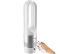 Ventilateur - TECTAKE - Ventilateur colonne POLAR avec oscillation à 80° 8 niveaux de vitesse 20W - Blanc