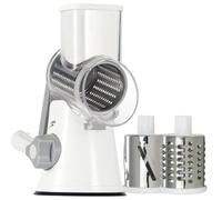 TECTECHT Maison culte maisonculte RotoChef - Mandoline a légumes Manuelle Coupe Legumes Multifonctions avec 3 Lames de Tambour Détachables pour Pommes de Terre, Carottes, Fromage, Forte Aspiration