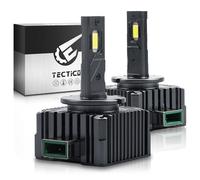 TECTICO Ampoule D3S LED Phare 90W 12000LM 6000K Blanc Brillant, Remplacement Xénon HID d'Origine Feux de Croisement Route, 2 Pièces