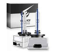 TECTICO D1S 35W Xénon Ampoule HID de HID kit de Conversion 8000K 12V Bleu froid +300% Ultra clair Kit de conversion Bi HID Ampoule, 2 Ampoules