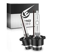 TECTICO D2S 35W Xénon Ampoule HID de HID kit de Conversion 4300K 12V Blanc Chaud +300% Ultra clair Kit de conversion Bi HID Ampoule, 2 Ampoules