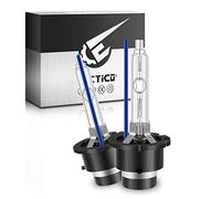 TECTICO D2S 35W Xénon Ampoule HID de HID kit de Conversion 8000K 12V Bleu Froid +300% Ultra Clair Kit de Conversion Bi HID Ampoule, 2 Ampoules