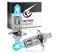 TECTICO H1 P14.5s Halogène Ampoules Phare 55W 12V Blanc chaud,130% plus de luminosité,Feux de Croisement/Feux de Route Remplacement de phare de voiture, 2 pièces