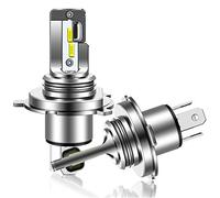 TECTICO H4 P43t 40W 6000K LED Ampoules Phare Avant de Voiture Ampoule voitre Mini Blanc Froid X-Treme Vision Feux de Route/Feux de Croisement,Kit de Conversion de Remplacement de Phare,2 pièces