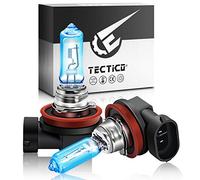 TECTICO H9 Ampoule de phare halogène 65W 12V Blanc chaud,130% plus de luminosité,Feux de Croisement/Feux de Route Remplacement de phare de voiture, 2 pièces