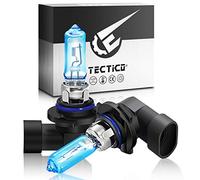 TECTICO HB3 9005 Ampoule de phare halogène 65W 12V Blanc chaud,130% plus de luminosité,Feux de Croisement/Feux de Route Remplacement de phare de voiture, 2 pièces