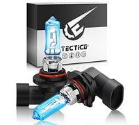 TECTICO Hir2/9012 Ampoules de phares halogènes 55W 12V Blanc chaud 130% plus de luminosité,Antibrouillard DRL Feux de Croisement/Feux de Route Remplacement de phare de voiture, 2 pièces