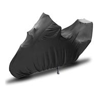 TECTICO Housse de Moto avec Top Case élastique Respirant Anti-Rayures Résistant à la Chaleur Soleil Souple Protection UV intérieur Noir, 125 x 48 x 63 Pouces