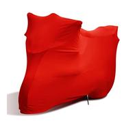 TECTICO Housse de Moto Intérieur Élastique Souple, Protège Contre Rayures et Poussière, Résistant à Soleil et UV, Rouge, 295 x 110 x 140cm