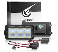 TECTICO LED Éclairage plaque immatriculation auto Feux arrière E-Mark ECE SMD 6000K Blanc pur canbus sans erreur Compatible avec Seat Altea Arosa Cordoba MK1 MK2 Ibiza Leon Toledo, 2 Pieces